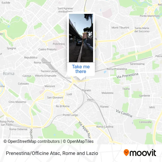 Prenestina/Atac Workshops map