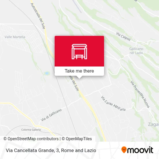 Via Cancellata Grande, 3 map