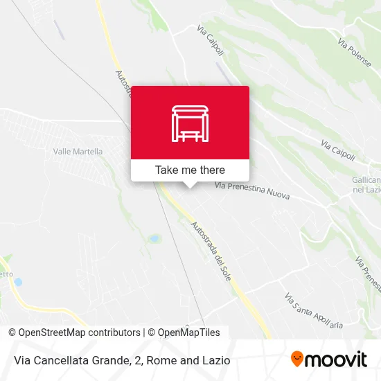 Via Cancellata Grande, 2 map