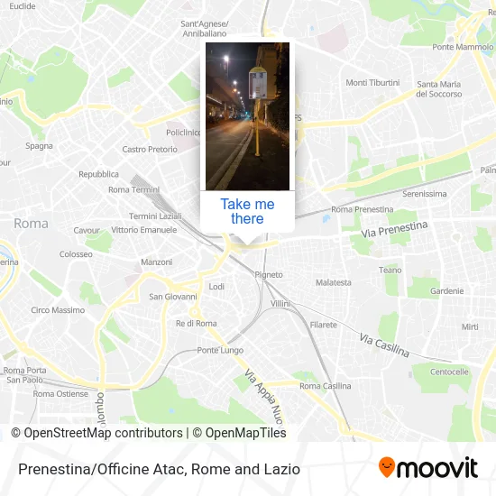 Prenestina/Atac Workshops map