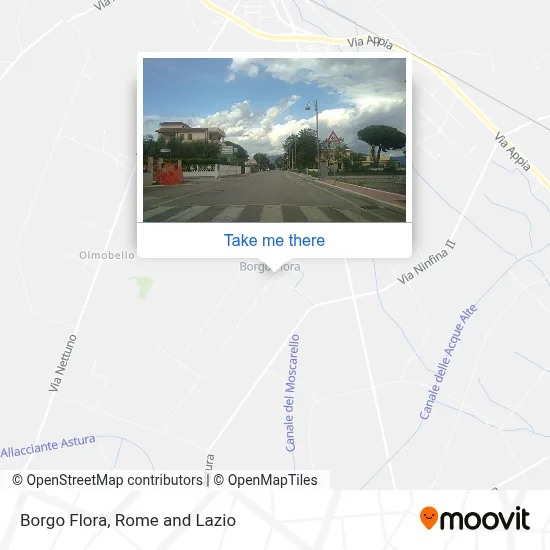 Borgo Flora map