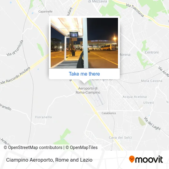 Ciampino Airport map