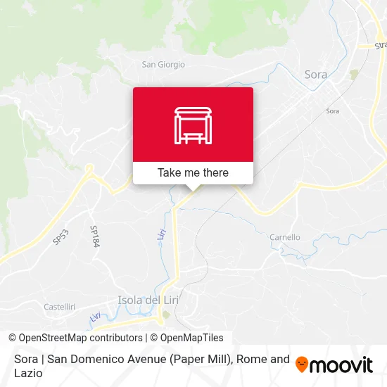 Sora | San Domenico Avenue (Paper Mill) map