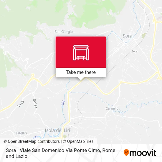 Sora | Viale San Domenico Via Ponte Olmo map