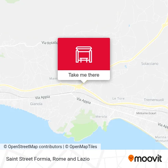 Saint Street Formia map