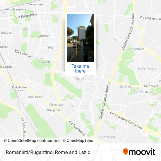 Romanists/Rugantino map