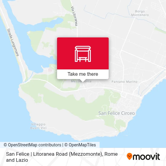 San Felice | Litoranea Road (Mezzomonte) map