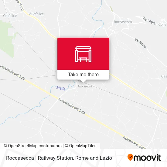 Roccasecca | Railway Station map