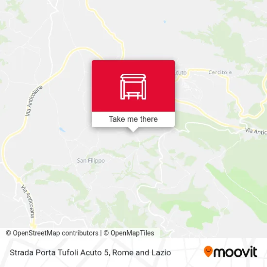 Strada Porta Tufoli Acuto 5 map