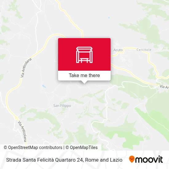 Strada Santa Felicità Quartaro 24 map