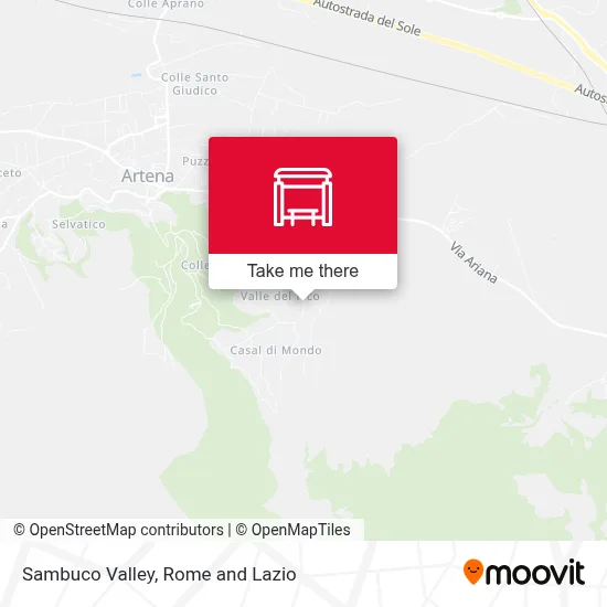 Sambuco Valley map