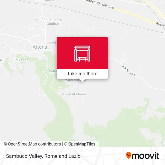 Sambuco Valley map