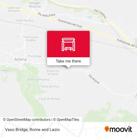 Vaso Bridge map