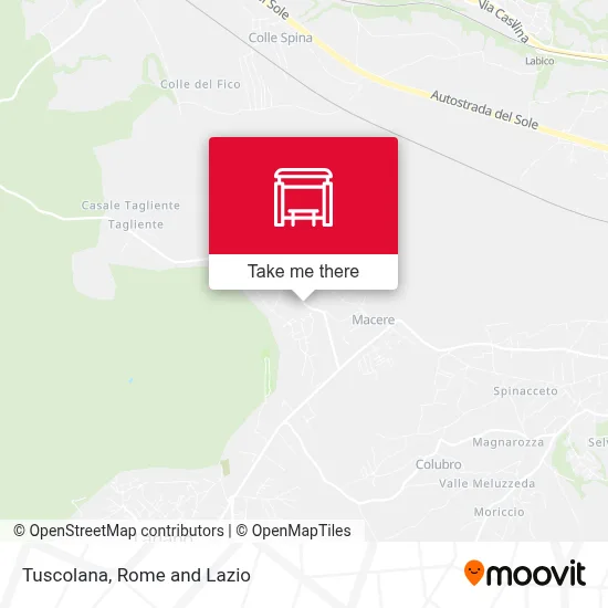 Tuscolana map