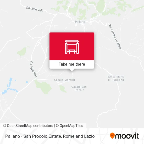 Paliano - San Procolo Estate map