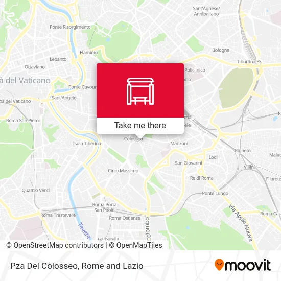 Pza Del Colosseo map