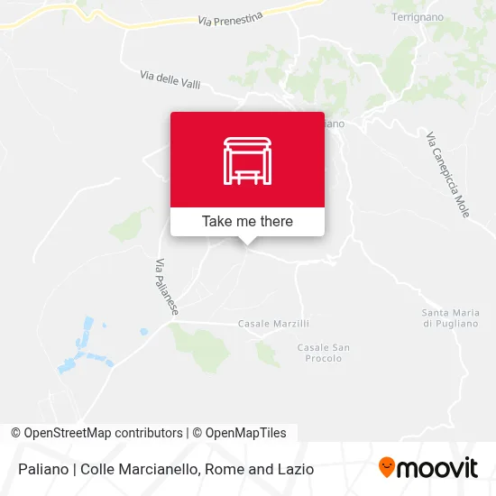 Paliano | Colle Marcianello map
