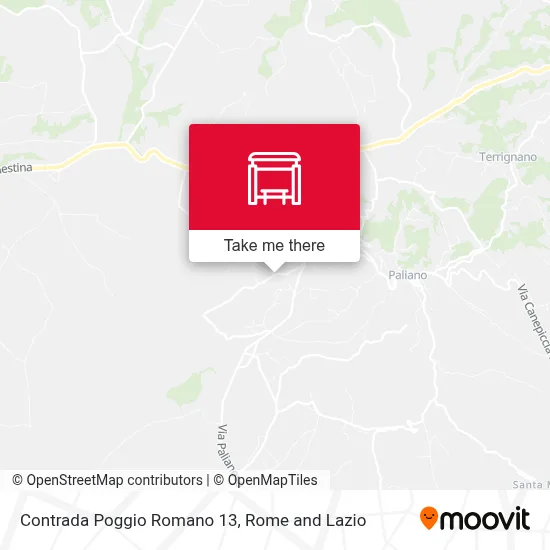 Contrada Poggio Romano 13 map