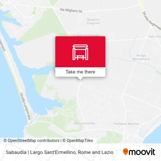 Sabaudia | Largo Sant'Ermellino map