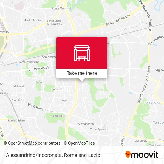 Alessandrino/Incoronata map