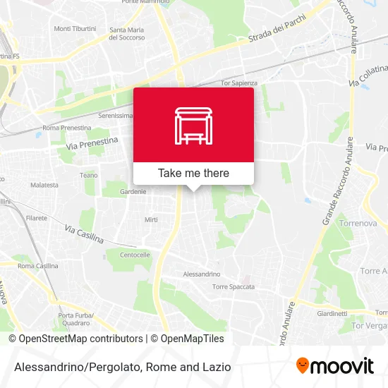 Alessandrino/Pergolato map