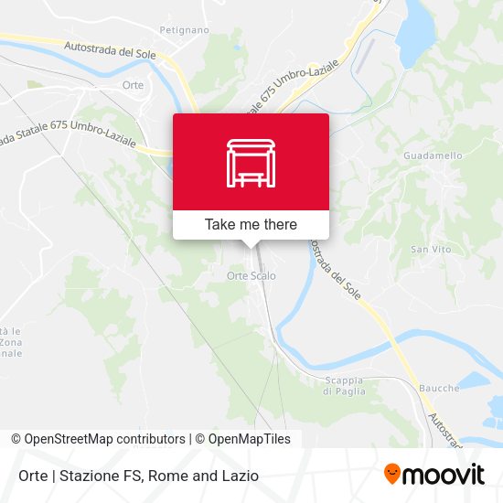Orte | Stazione FS map