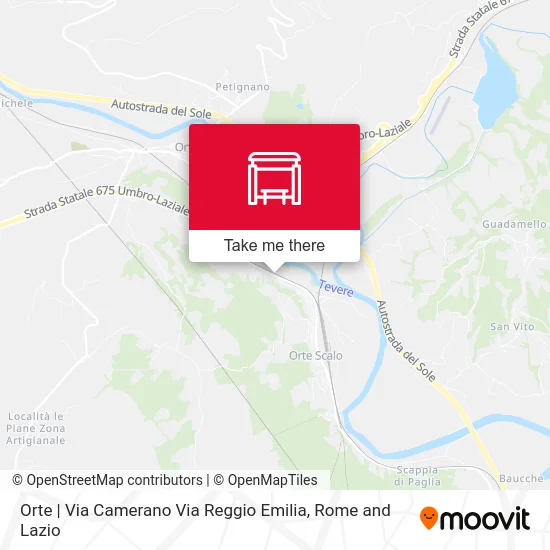 Orte | Camerano Street Reggio Emilia Street map