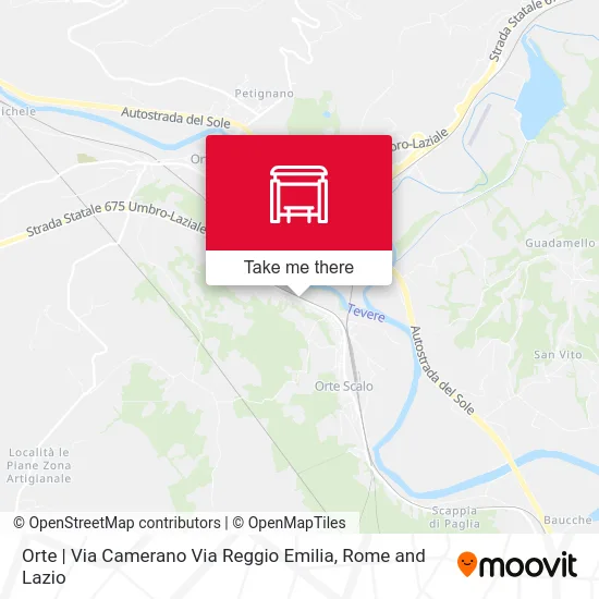 Orte | Camerano Street Reggio Emilia Street map