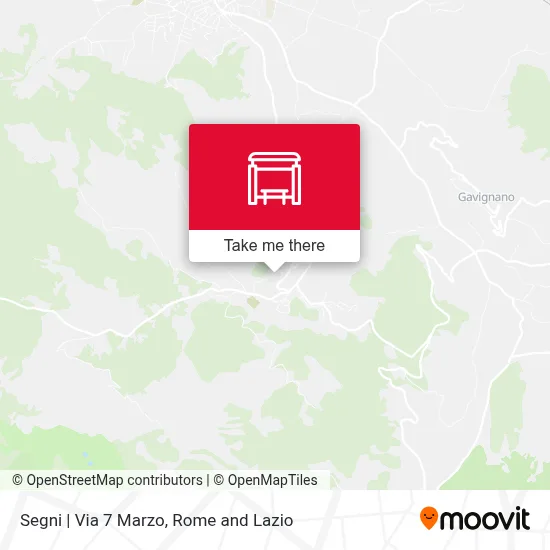 Segni | Via 7 Marzo map