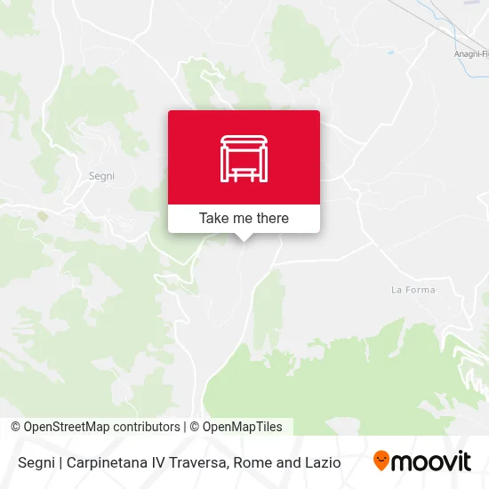 Segni | Carpinetana IV Traversa map