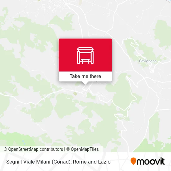 Segni | Viale Milani (Conad) map