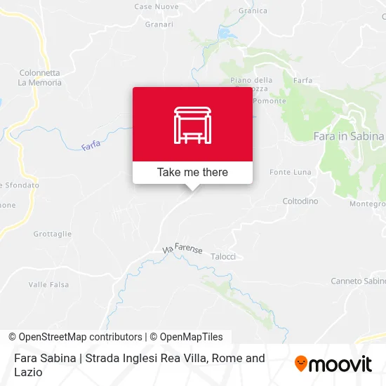 Fara Sabina | Strada Inglesi Rea Villa map