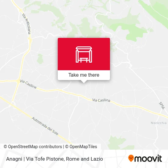 Anagni | Via Tofe Pistone map
