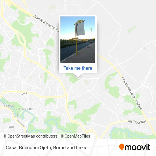 Casal Boccone/Ojetti map