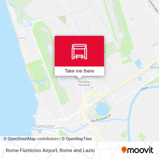 Rome Fiumicino Airport map