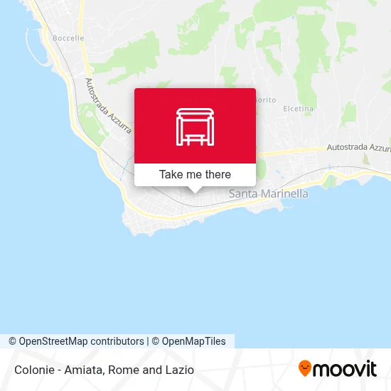 Colonie - Amiata map