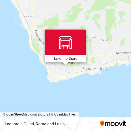 Leopardi - Giusti map