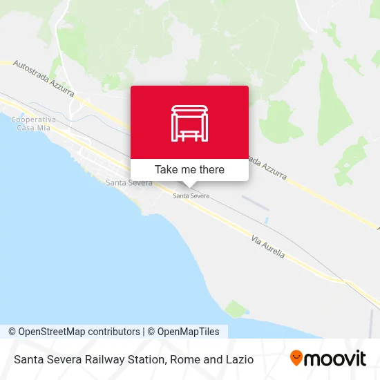Santa Severa Railway Station map