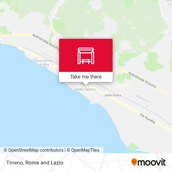 Tirreno map