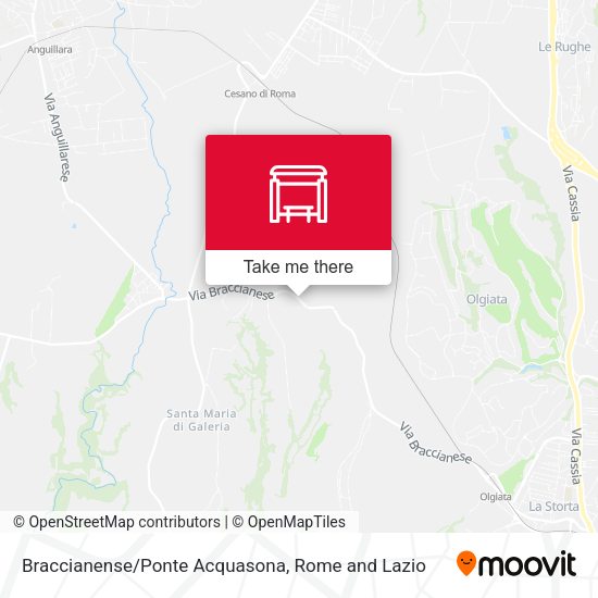Braccianense/Ponte Acquasona map