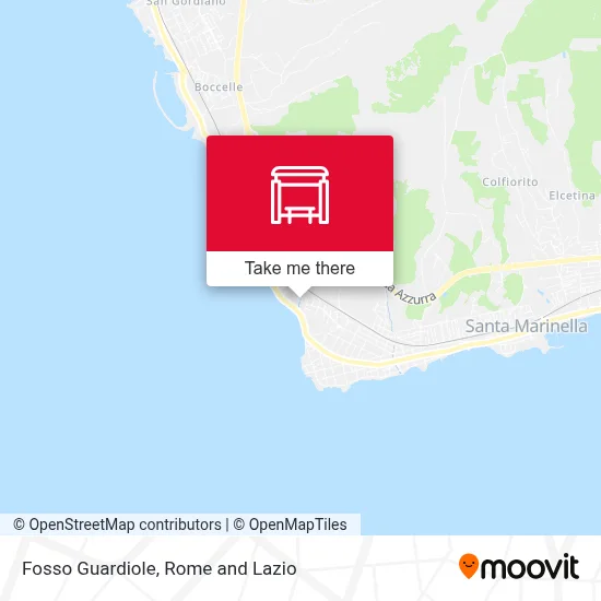 Fosso Guardiole map