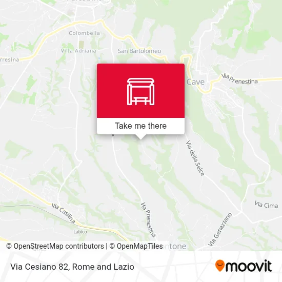 Via Cesiano 82 map
