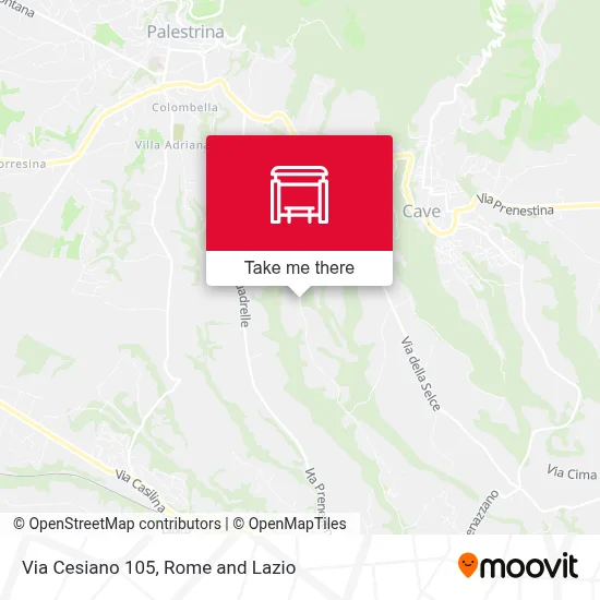 Via Cesiano 105 map