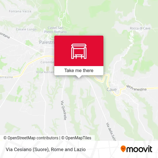 Via Cesiano (Suore) map