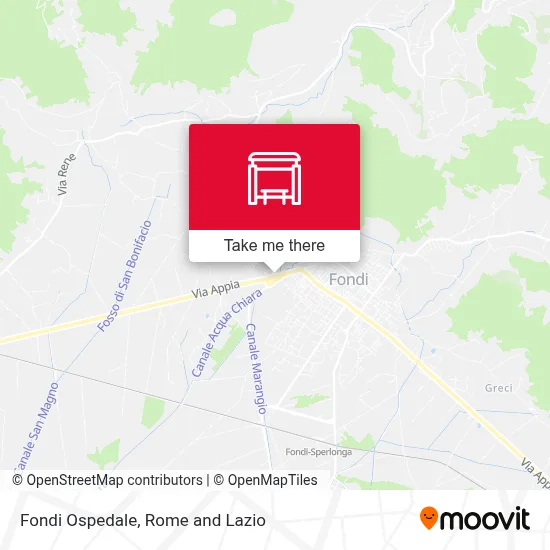 Fondi Ospedale map