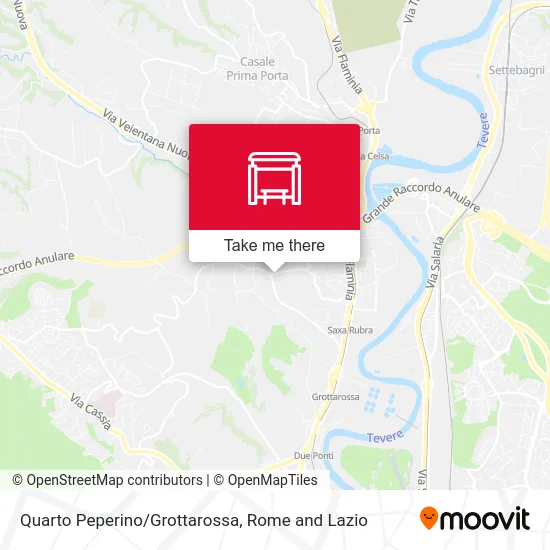 Quarto Peperino/Grottarossa map