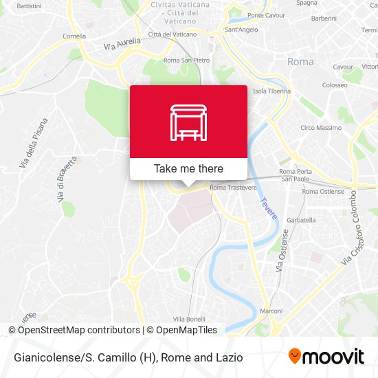 Gianicolense/S. Camillo (H) map