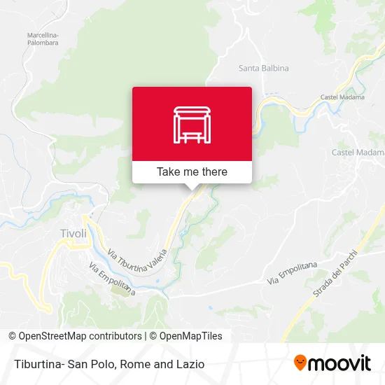 Tiburtina- San Polo map