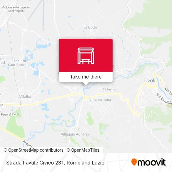 Strada Favale Civico 231 map