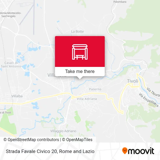 Strada Favale Civico 20 map